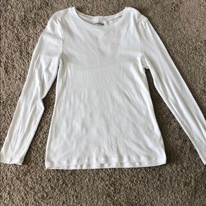 Women’s White Long Sleeve Tee